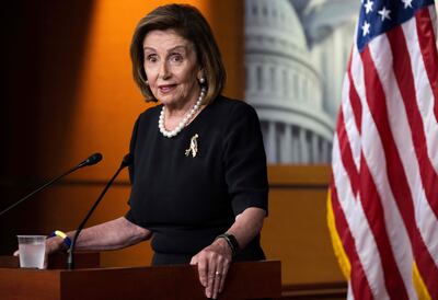 Nancy Pelosi, presidenta de la Cámara de Representantes de los Estados Unidos.