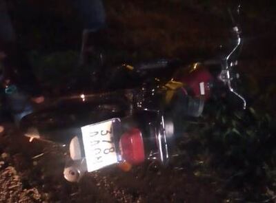 La motocicleta de la víctima del accidente fue llevada a la Subcomisaría 52ª.