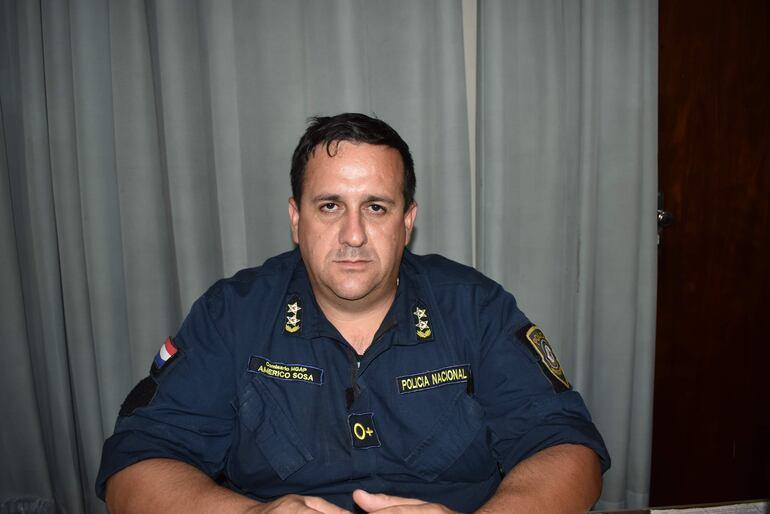 El subjefe de la comisaría 24 Central, comisario Américo Sosa.