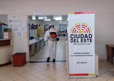 Hoy se realizará una desinfección completa del predio municipal.