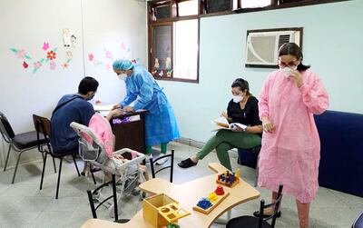 Senadis realiza algunas atenciones de estimulación temprana a niños pero con agendamiento. (Foto Gentiliza del Senadis)