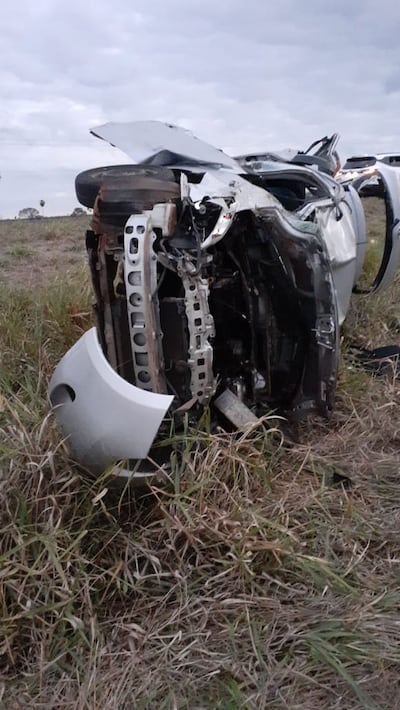 Automóvil involucrado en el accidente.