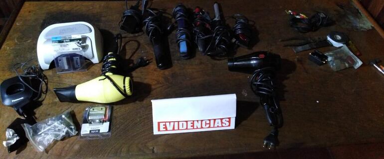 Todos los objetos hurtados fueron recuperados.