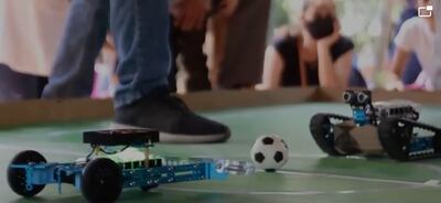 Fútbol de Robots, tendrá su segunda edición este sábado desde las 09:00 (captura de video).