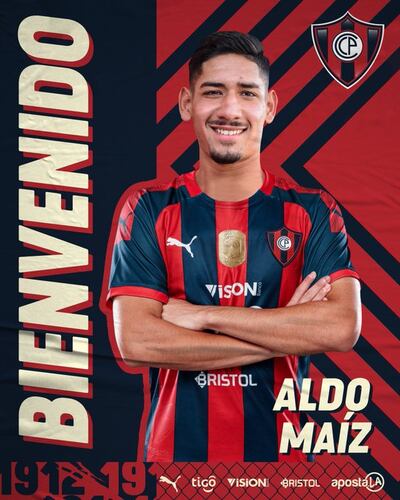 Aldo Maíz fue presentado por Cerro Porteño.