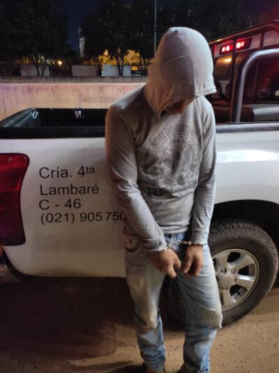 Celso Rafael Alfonzo Domínguez, de 20 años, detenido.