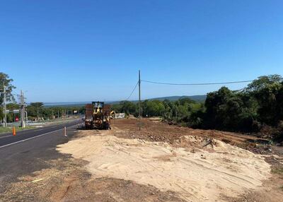 Rutas del Este inició la construcción de una rampa para frenar a los vehículos que pierdan el control en la zona de Pedrozo.