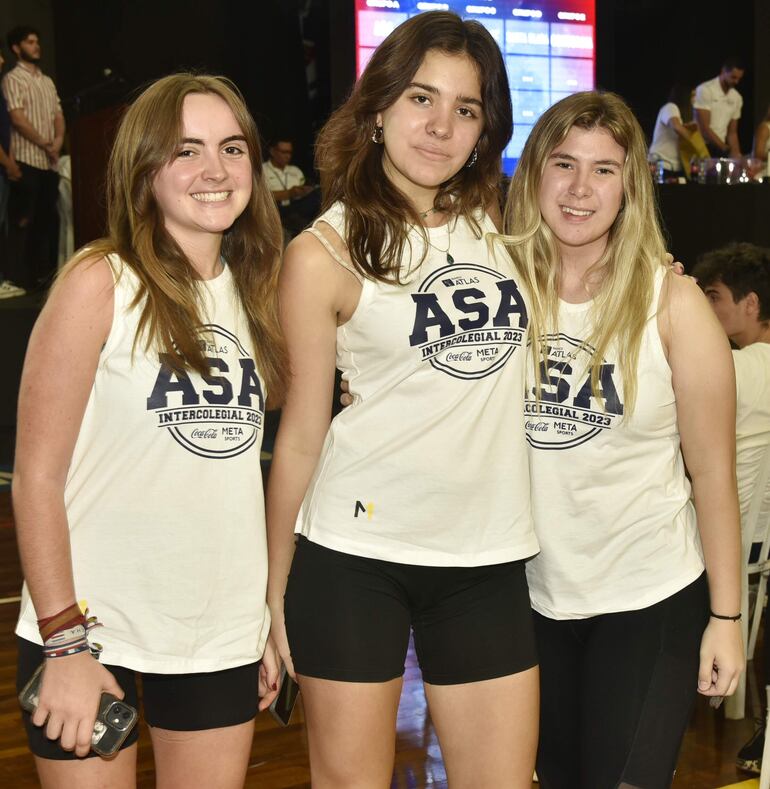 Inés García De Viedma, Rebeca Sterner y Matilde Pareja.
