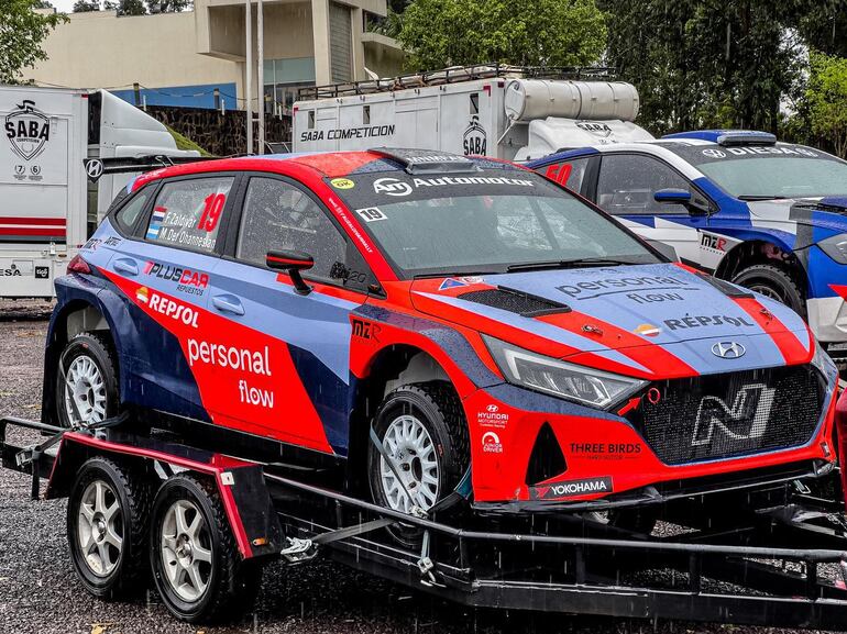 El Hyundai i20 N Rally2 de Fabrizio Zaldívar, ya está listo para afrontar ésta fecha, luego de haber sido el principal protagonista en las dos últimas jornadas del super prime.