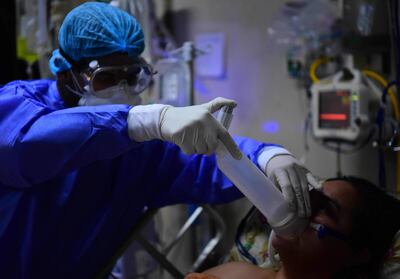 El Ministerio de Salud Pública advierte un panorama drámatico en la segunda quincena de febrero, según proyecciones. (AFP).