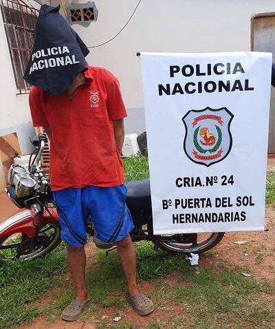 Vicente Darío Gutiérrez Giménez, detenido.