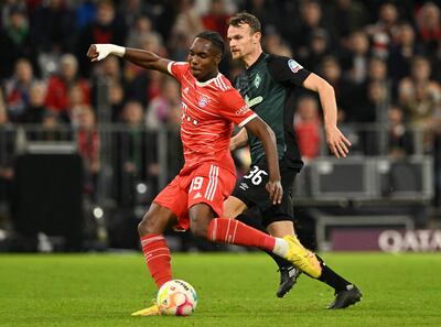 Mathys Tels marca el sexto gol para el Bayern ante Werder Bremen.