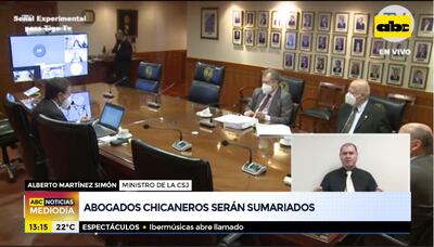 Sesión de la Corte Suprema de Justicia, este miércoles.