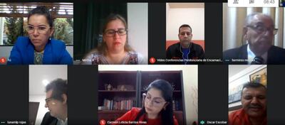 El juicio oral se realizó mediante la utilización de medios telemáticos.