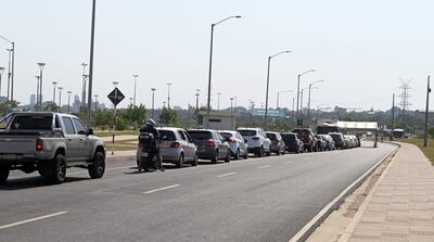 prueba de hisopado en la Costanera de Asunción