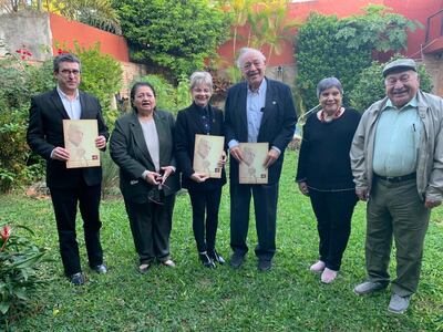 Adrián Cattivelli, Vidalia Sánchez, Ana Martini, Luis Escobar Faella, Mirta Roa y Víctor Jacinto Flecha