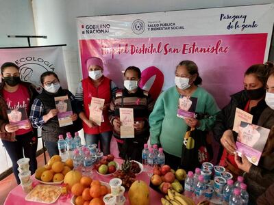 Actividad desarrollada en el hospital distrital de Santaní por el día internacional de la lucha contra el cáncer de mama.