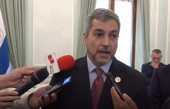 Mario Abdo Benítez, presidente de la República.