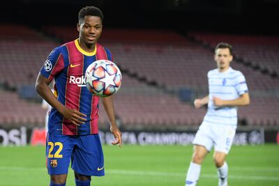 Barcelona derrotó al Dinamo Kiev