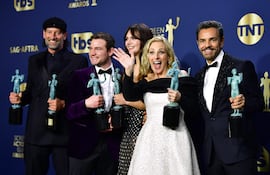 El elenco de "CODA", en el que también participa el actor mexicano Eugenio Derbez, celebra el reconocimiento del Sindicato de Actores.