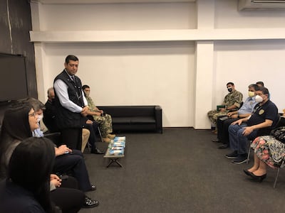 El viceministro de Seguridad Interna Pablo Ríos encabezó la reunión con miembros de fuerzas públicas, gremios de comerciantes y trabajadores del transporte en Ciudad del Este.