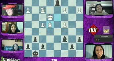 Encuentro de ajedrecistas con el objetivo de potenciar el ajedrez femenino.