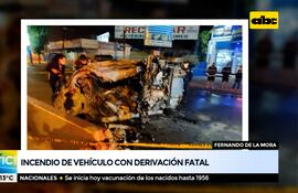 Un hombre chocó y murió calcinado tras incendio de su vehículo