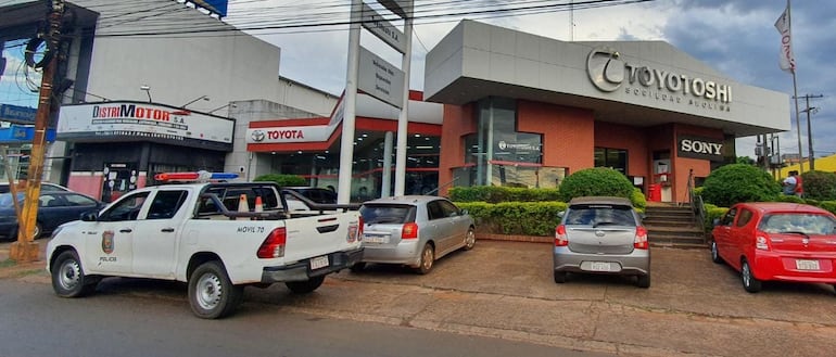 El atraco a la empresa Toyotoshi ocurrió ayer, en horas de la tarde.