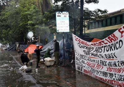 Indígenas siguen acampados frente al INDI sobre Artigas.