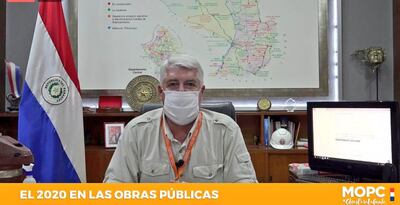 El titular del MOPC presentó su informe de gestión a través de una transmisión vía Facebook.