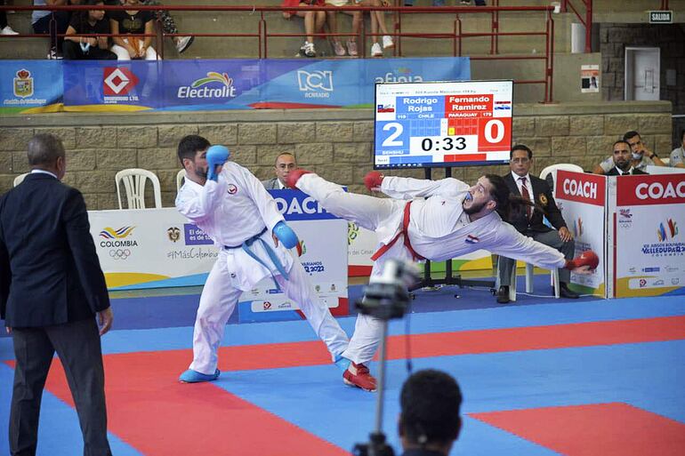 Fernando Ezequiel Ramírez Acosta (30/04/2001), en plena acción de combate.