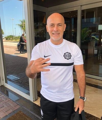 12-08-2022 para deportes Miguel Cardona, presidente de Olimpia