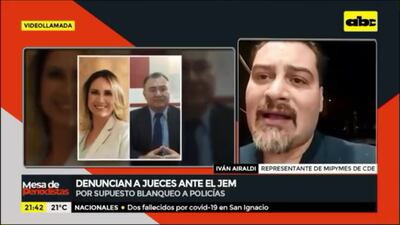 Iván Airaldi hablando durante el programa Mesa de Periodistas.