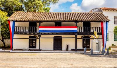 El ex-Cabildo de Pilar que actualmente funciona como museo histórico de la ciudad.