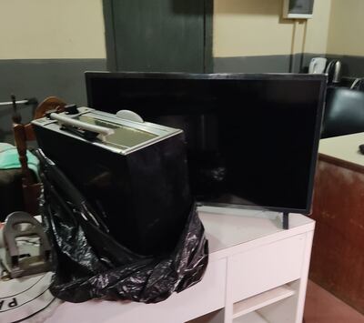 Evidencia incautada del poder del detenido.