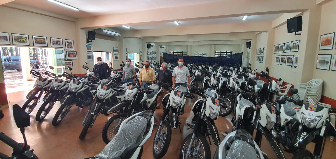 Las motocicletas serán entregadas a las diferentes dependencias policiales del Alto Paraná.