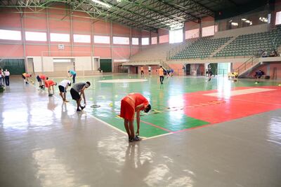 Las prácticas de fútbol se realizan en el polideportivo municipal Carlos Barreto Sarubbi, ubicado en el barrio Pablo Rojas.