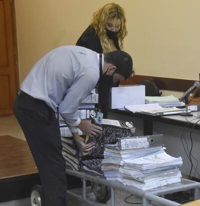 Las pruebas documentales del Ministerio Público constan de 15 tomos.