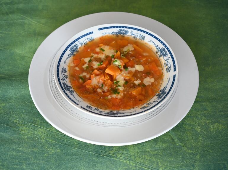 Caldo de verduras.
