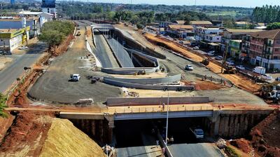 La primera fase del multiviaducto de Ciudad del Este está a punto de ser concluido.