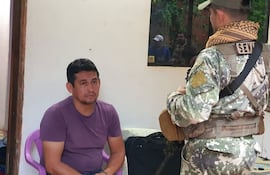 Salomón Bogarín Agüero, sospechoso detenido.