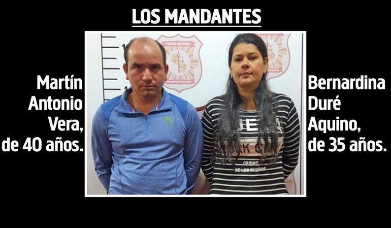 Martín Antonio Vera tenía 40 años cuando planeó matar a su amante y a su bebé que estaba en camino. Su esposa Bernardina Duré Aquino tenía 35 años en esa época. Ambos fueron condenados ahora a 20 años de encierro.