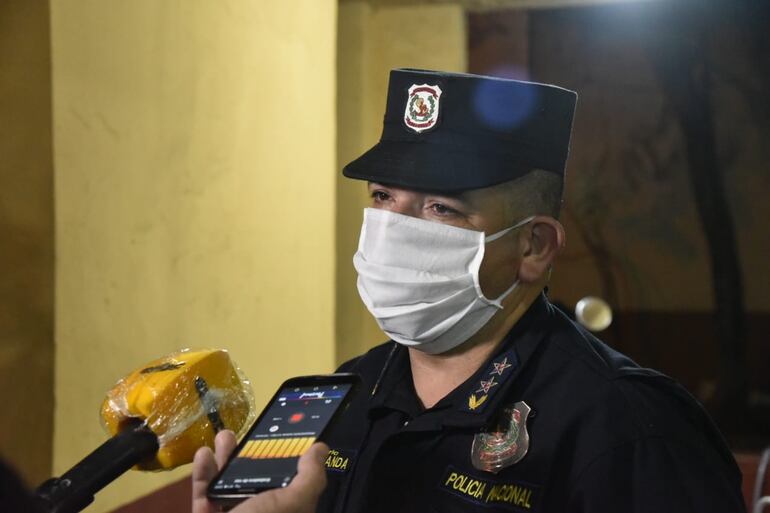 Comisario Jorge Miranda, subjefe de la comisaría 1a. San Lorenzo.