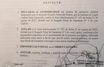 El Tribunal de Apelación resolvió anular la elevación a juicio oral y público del caso Renato