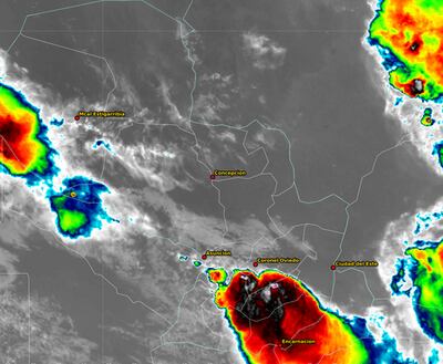 Sistema de tormentas, actualmente activo