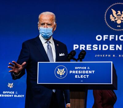 Joe Biden asumirá la presidencia de Estados Unidos el 20 de enero próximo.