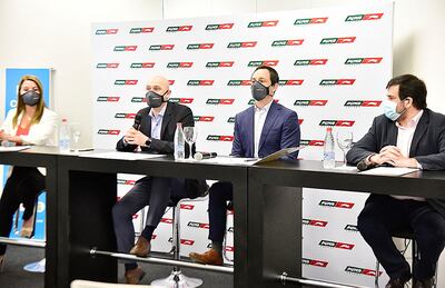 Representantes de Puma Energy y Bancard presentaron esta nueva modalidad de pago.