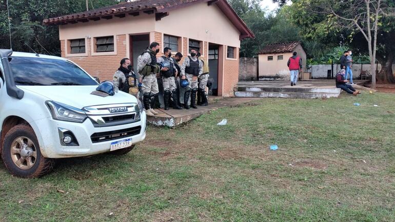 En Quyquyhó se tranquilizaron al llegar un pelotón de cascos azules