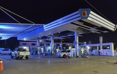 Fachada de la estación de servicios donde se produjo el asalto.