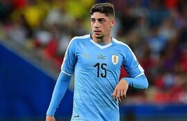 Federico Valverde, 23 años, de la selección uruguaya.